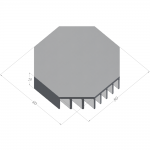 64ASL (⌀80mm/3.15") 8-sided-858