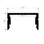 ASP-01951-BEYAZ (20 MM. YÜKSEK SIVA ÜSTÜ LED PROFİL) - Görsel 3