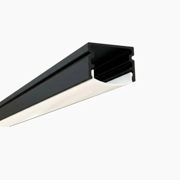 ASPL-01961-SİYAH (18 MM. SIVA ÜSTÜ HAFİF LED PROFİL)