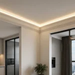 ASPL-01114 (80 MM. BEYAZ TAVAN KÖŞE LED PROFİLİ) - Görsel 4