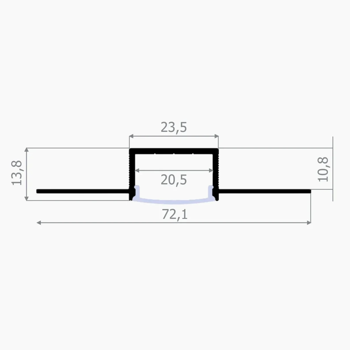 ASPLT-0820 (ESNEK ALÇIPAN GÖMME LED PROFİL) - Görsel 3