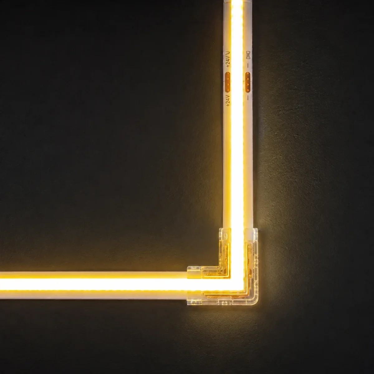 8 MM. 2PİN L KÖŞE ŞERİT LED KONNEKTÖRÜ - 5'Lİ PAKET - Görsel 3