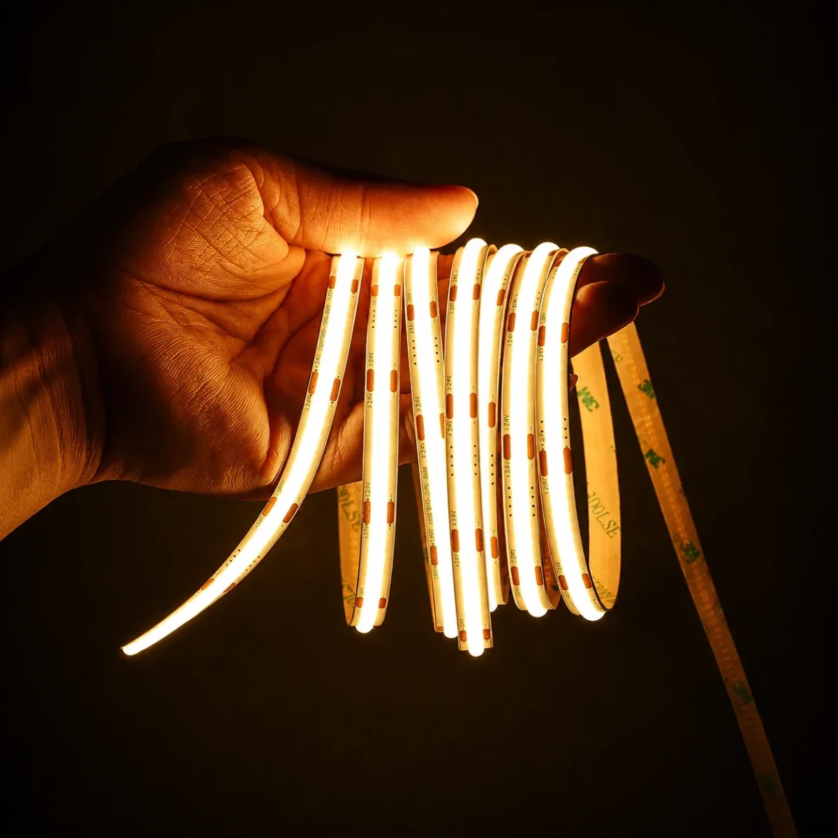 24V COB ŞERİT LED İÇ MEKAN-3000K SICAK BEYAZ - Görsel 5