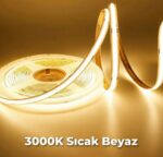 24V COB ŞERİT LED İÇ MEKAN-3000K SICAK BEYAZ